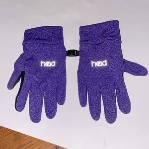 HEAD Girls Youth Touchscreen Gloves - Purple A8E